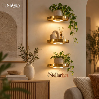 Lumora™ Illuminated Floating Shelf