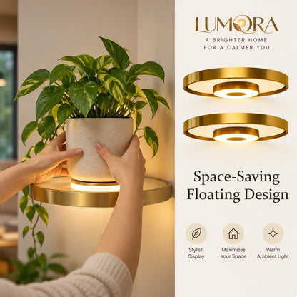 Lumora™ Illuminated Floating Shelf